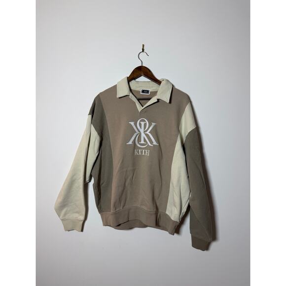 Kith Nelson malt color block collared pullover - Picture 1 of 5